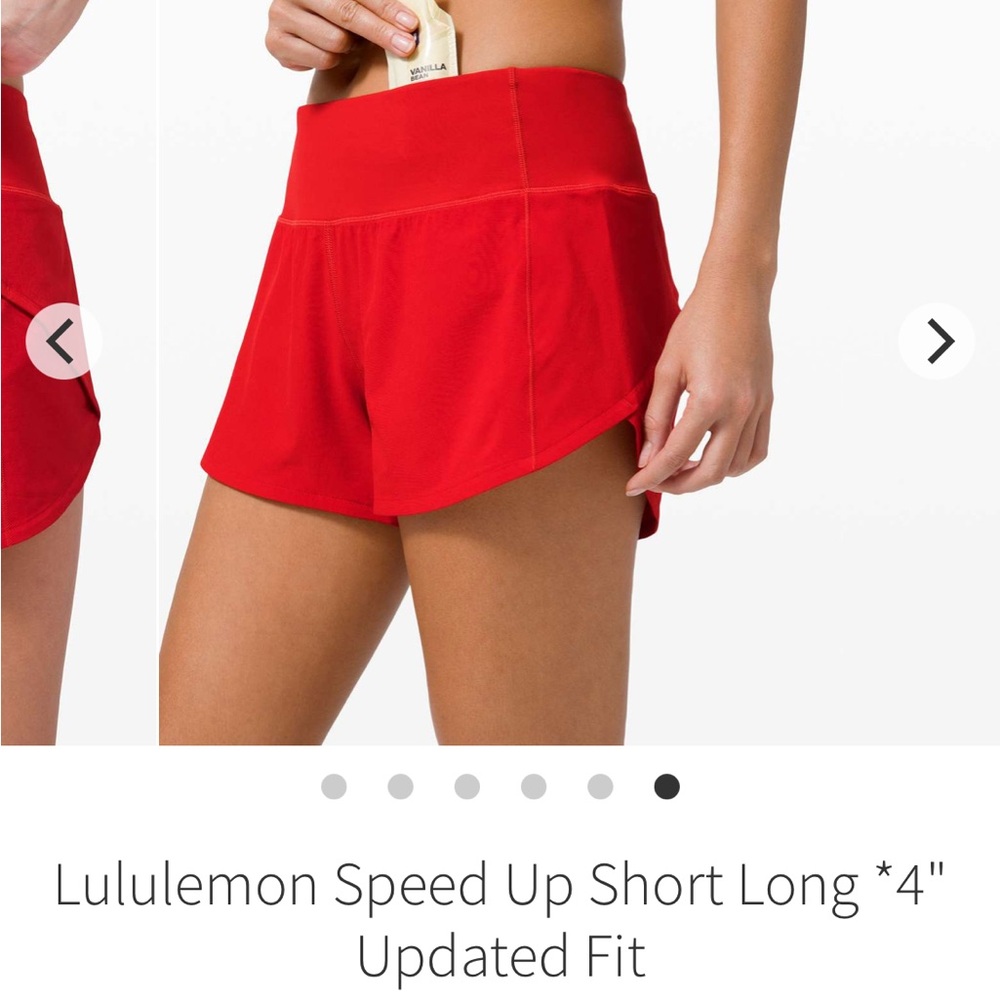 Lululemon Speed Up Short 4” - Size 8